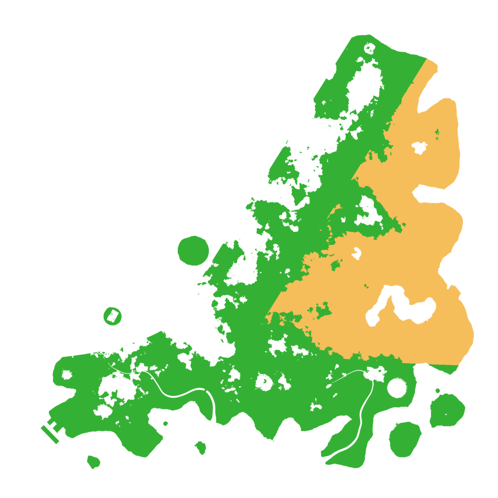 Biome Rust Map: Procedural Map, Size: 4500, Seed: 21
