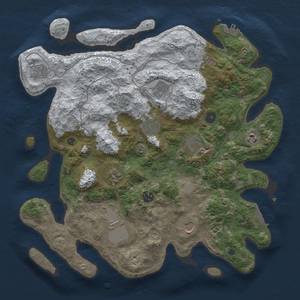 Thumbnail Rust Map: Procedural Map, Size: 4000, Seed: 1313, 19 Monuments