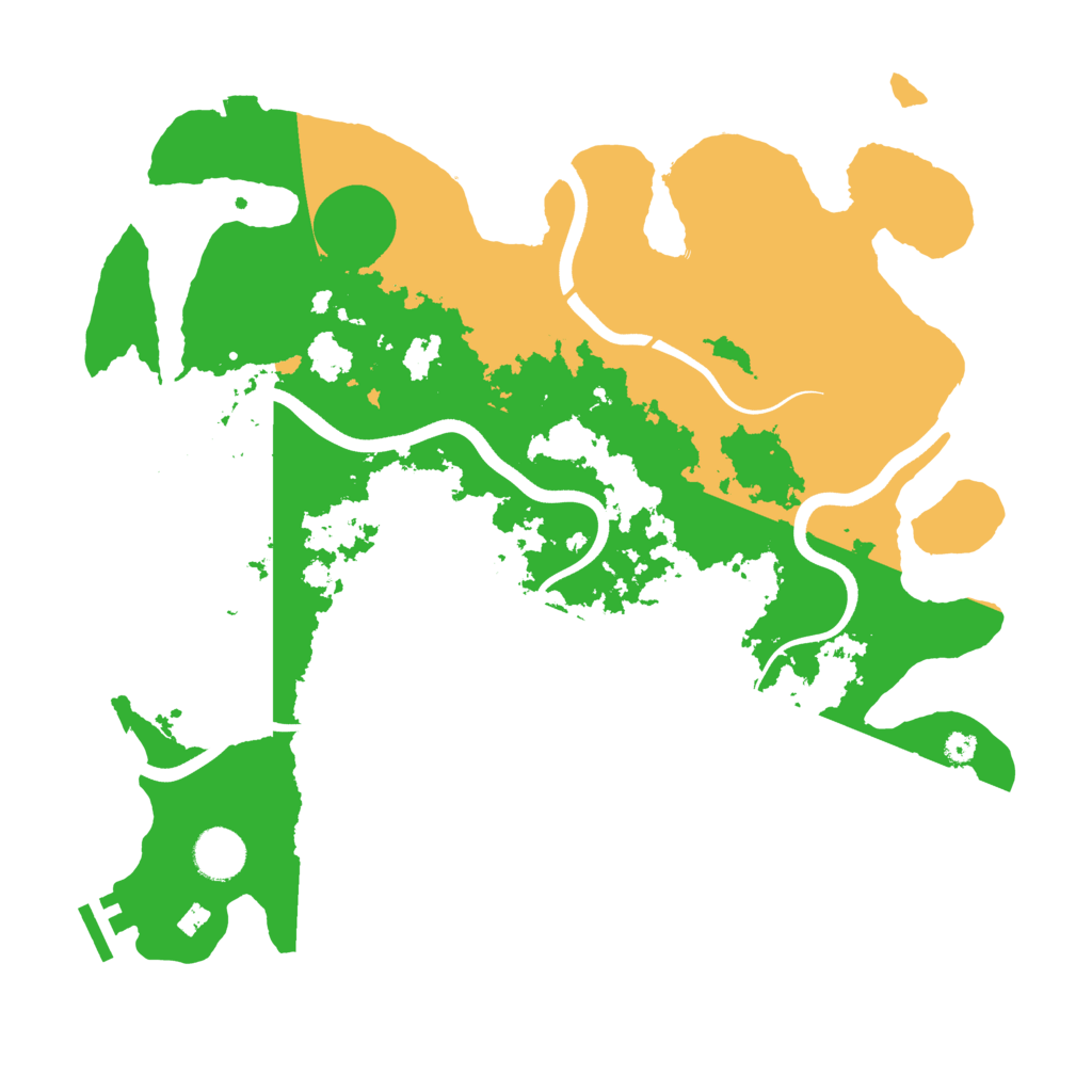 Biome Rust Map: Procedural Map, Size: 3700, Seed: 1329615158