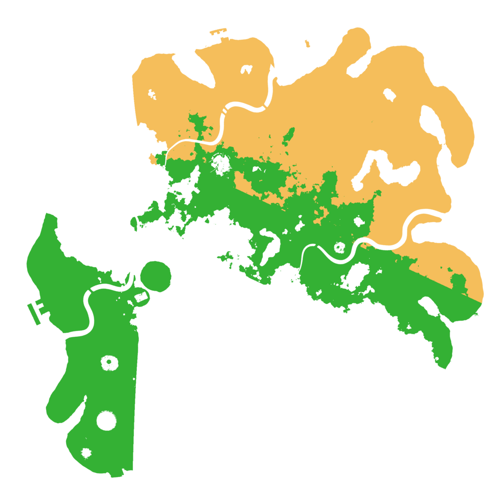 Biome Rust Map: Procedural Map, Size: 4500, Seed: 1005996