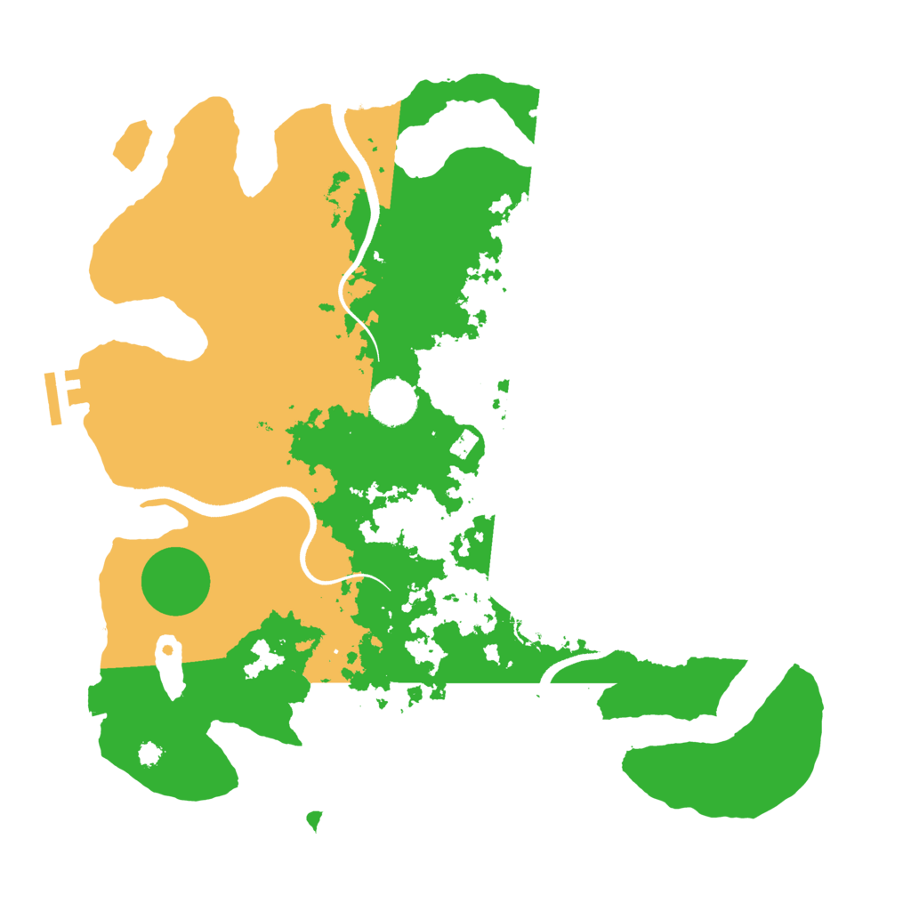 Biome Rust Map: Procedural Map, Size: 3500, Seed: 28761