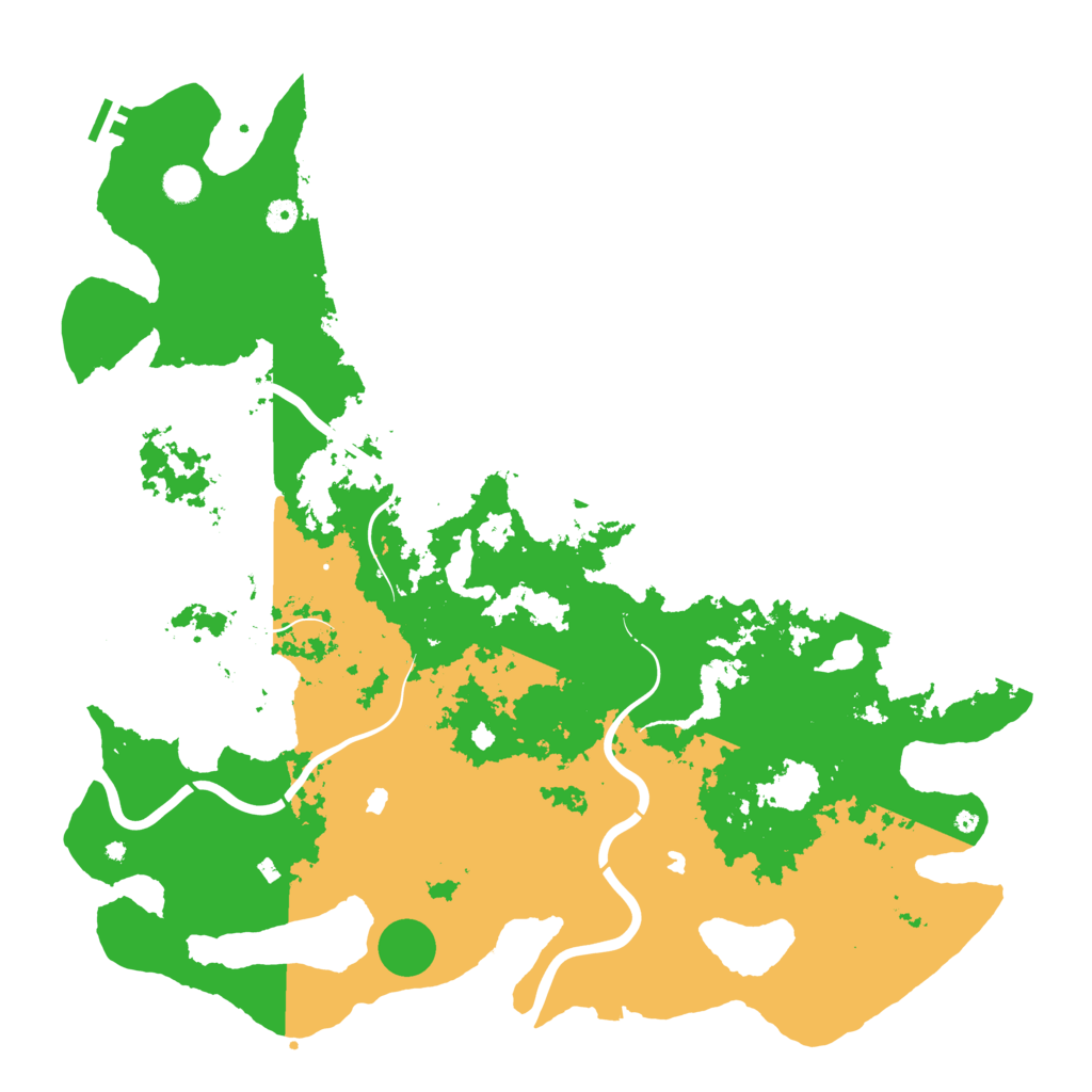 Biome Rust Map: Procedural Map, Size: 5000, Seed: 2102796721