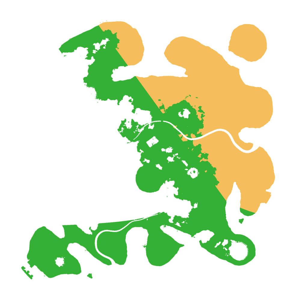 Biome Rust Map: Procedural Map, Size: 3000, Seed: 2029849043