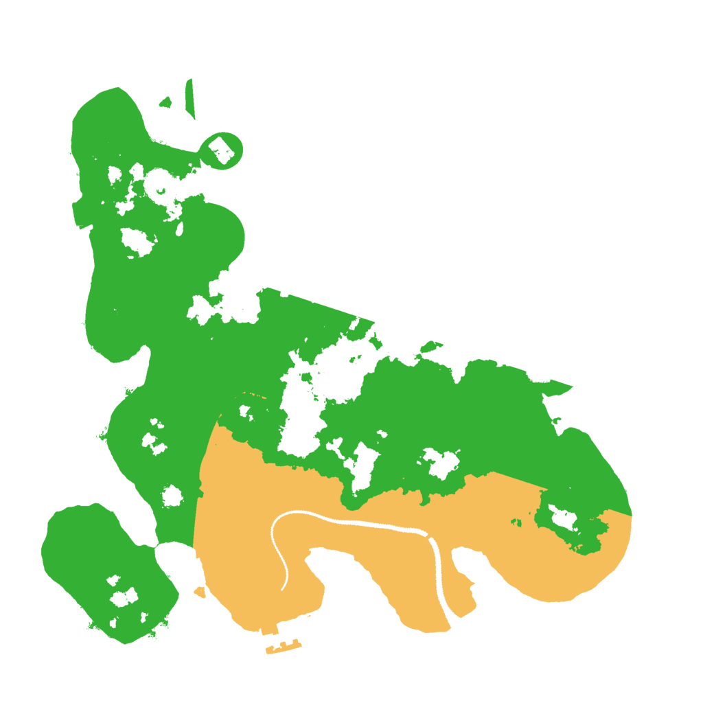 Biome Rust Map: Procedural Map, Size: 3000, Seed: 436192095