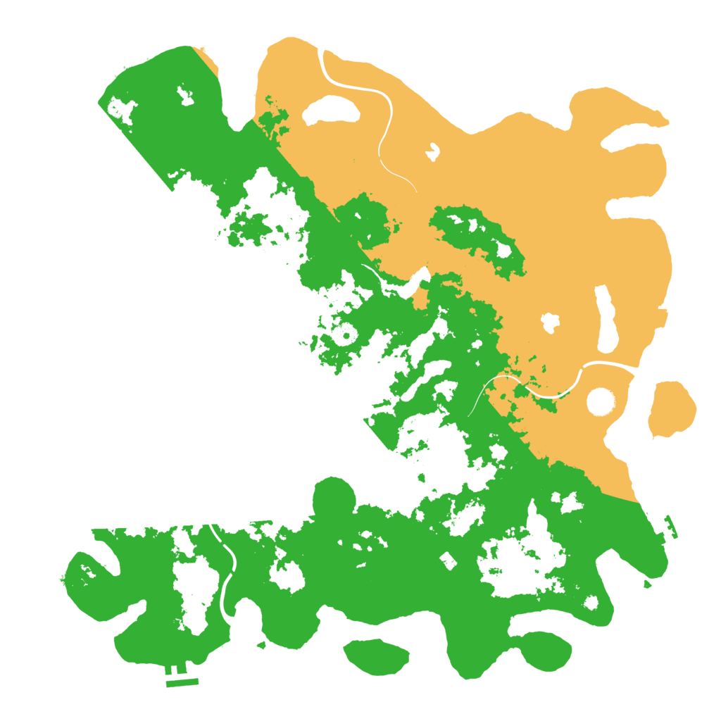 Biome Rust Map: Procedural Map, Size: 4500, Seed: 343511