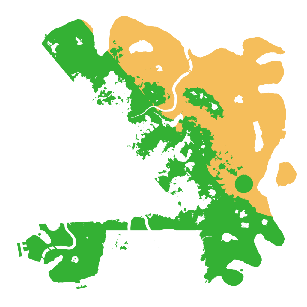 Biome Rust Map: Procedural Map, Size: 4500, Seed: 343511