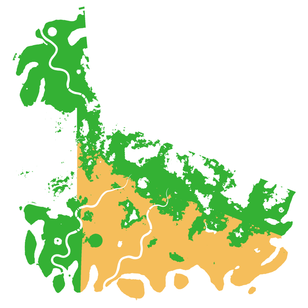 Biome Rust Map: Procedural Map, Size: 6000, Seed: 796845