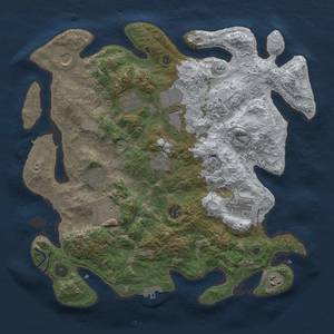 Thumbnail Rust Map: Procedural Map, Size: 3850, Seed: 770585276, 20 Monuments