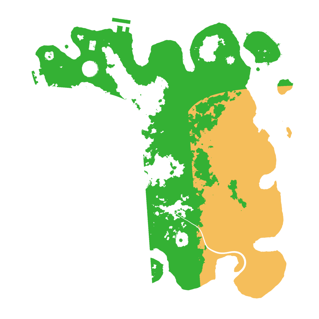 Biome Rust Map: Procedural Map, Size: 3501, Seed: 100