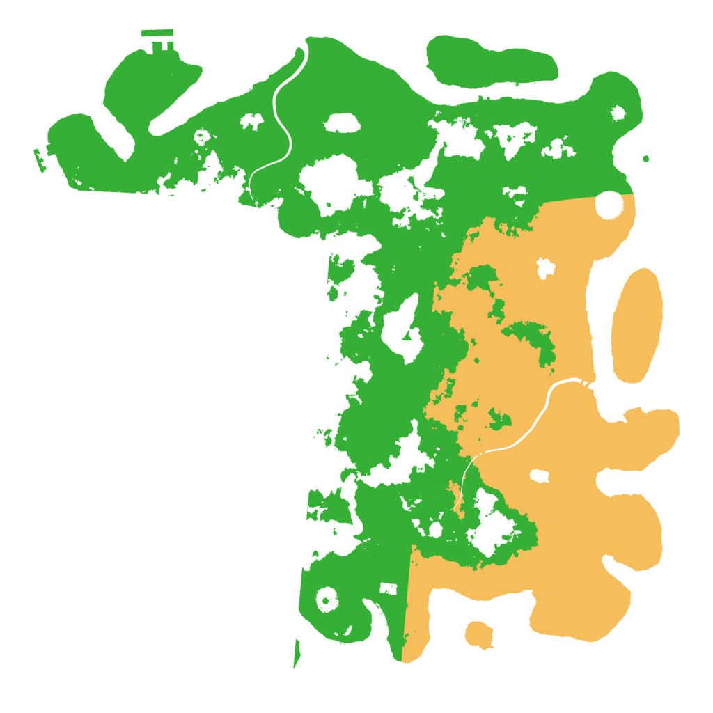 Biome Rust Map: Procedural Map, Size: 4500, Seed: 4910576