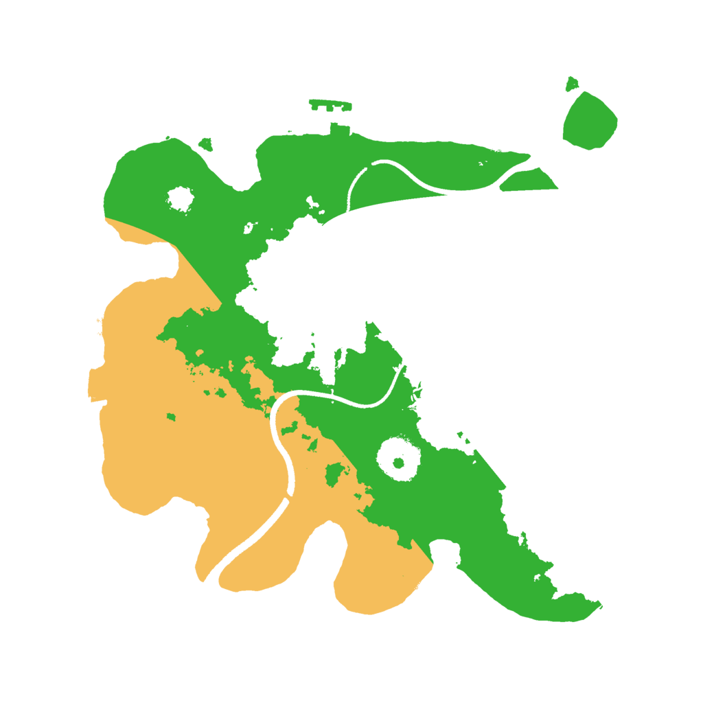 Biome Rust Map: Procedural Map, Size: 2500, Seed: 40