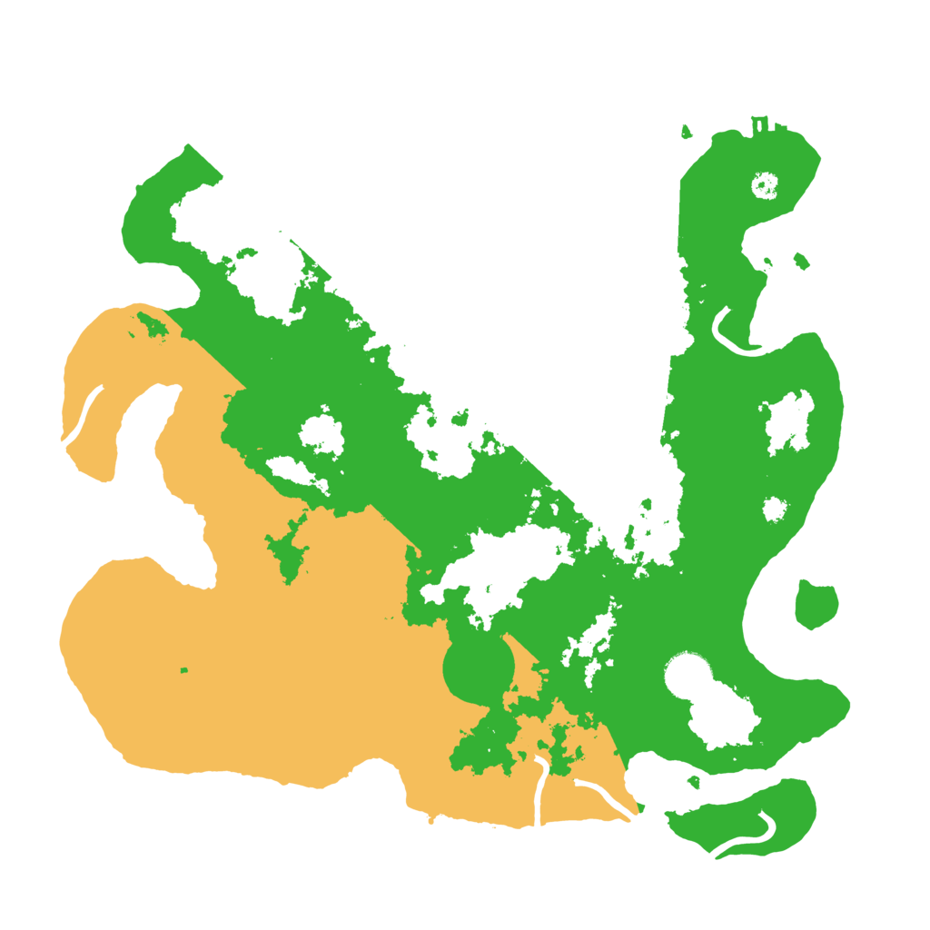 Biome Rust Map: Procedural Map, Size: 3500, Seed: 56877