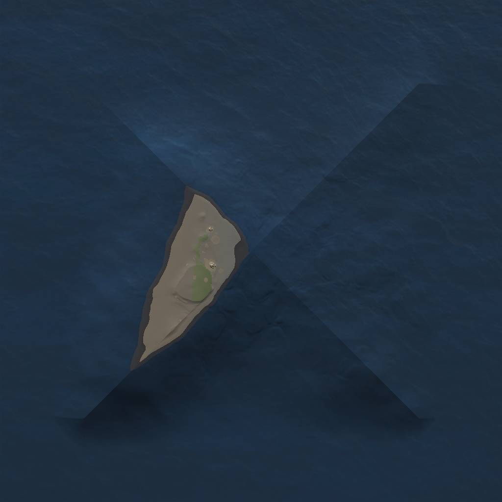 Rust Map: Procedural Map, Size: 1000, Seed: 293841, 3 Monuments