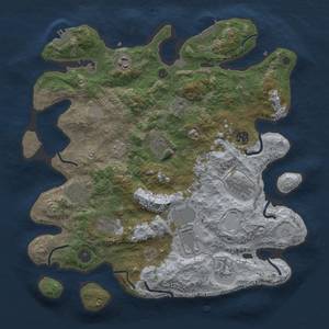 Thumbnail Rust Map: Procedural Map, Size: 3750, Seed: 1935897, 18 Monuments