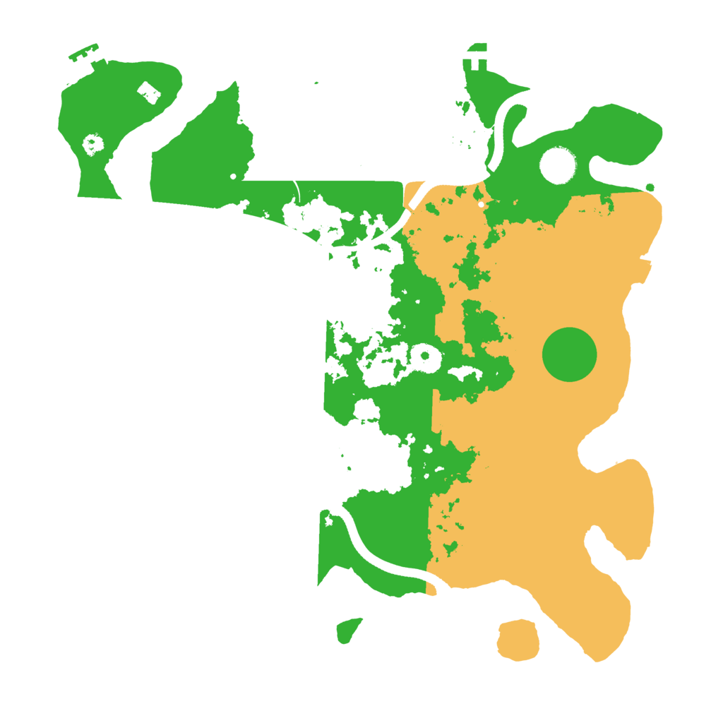 Biome Rust Map: Procedural Map, Size: 3500, Seed: 96782