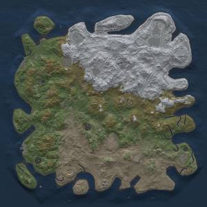 Thumbnail Rust Map: Procedural Map, Size: 4800, Seed: 24513, 20 Monuments