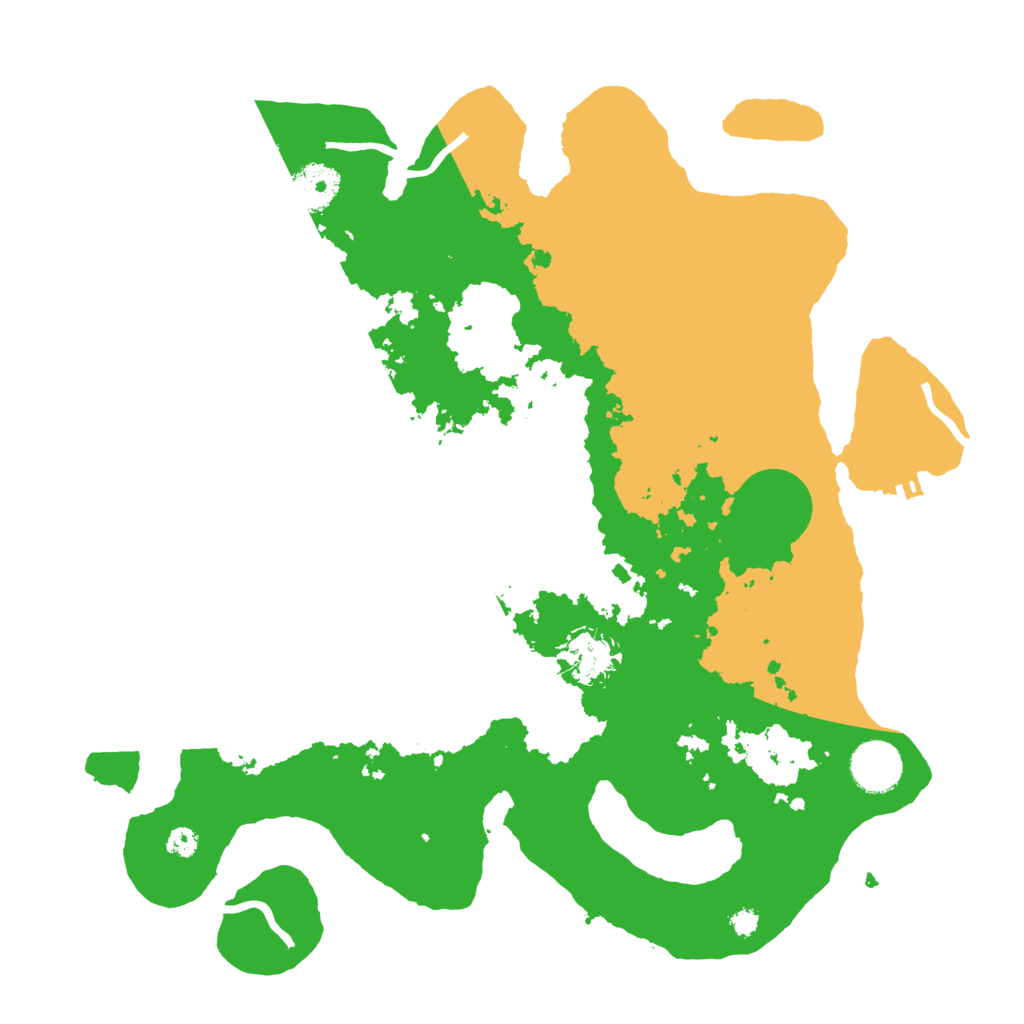 Biome Rust Map: Procedural Map, Size: 3500, Seed: 30617