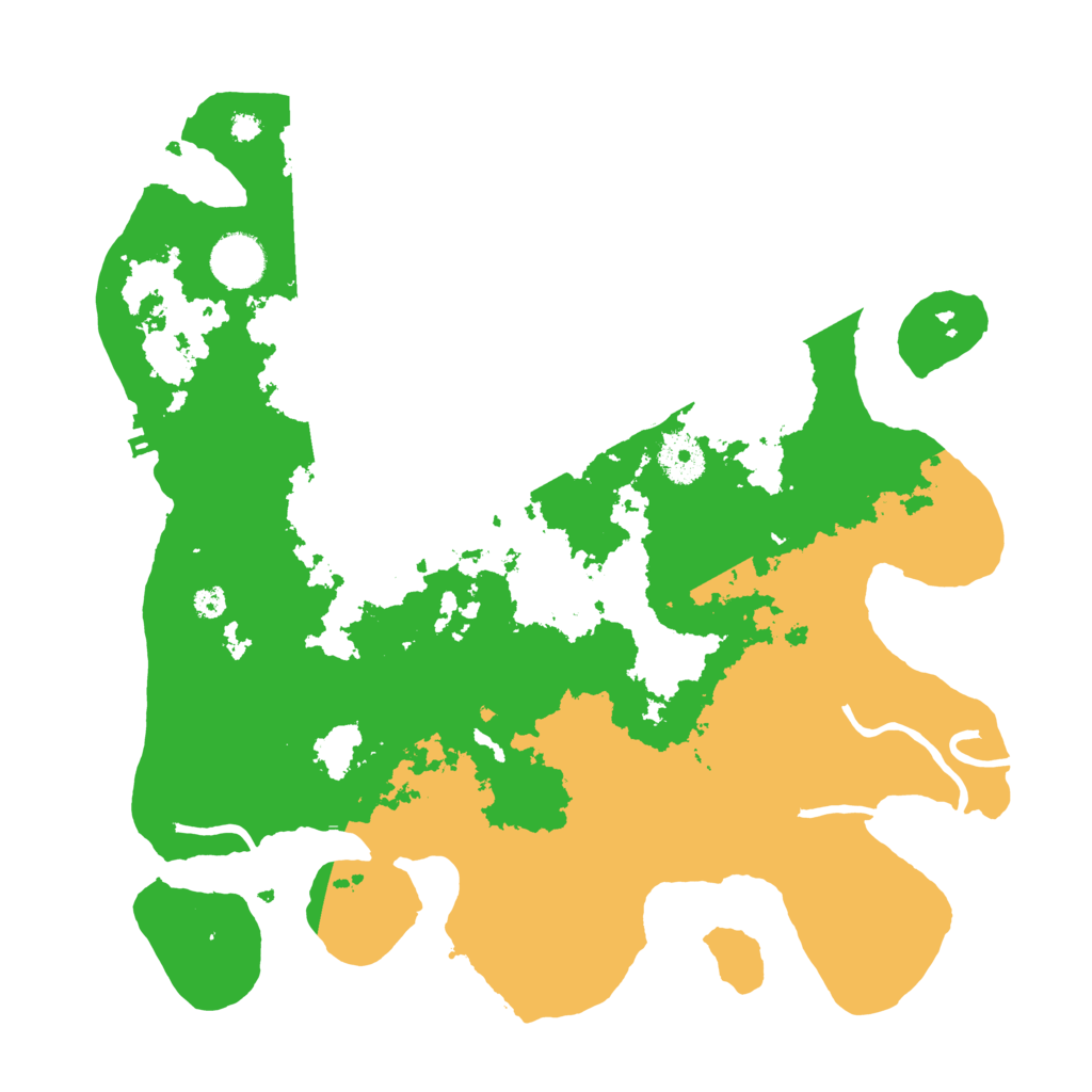 Biome Rust Map: Procedural Map, Size: 3500, Seed: 1561720011