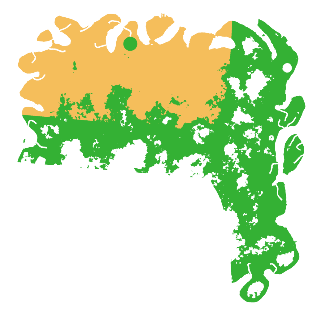 Biome Rust Map: Procedural Map, Size: 6000, Seed: 1410018284