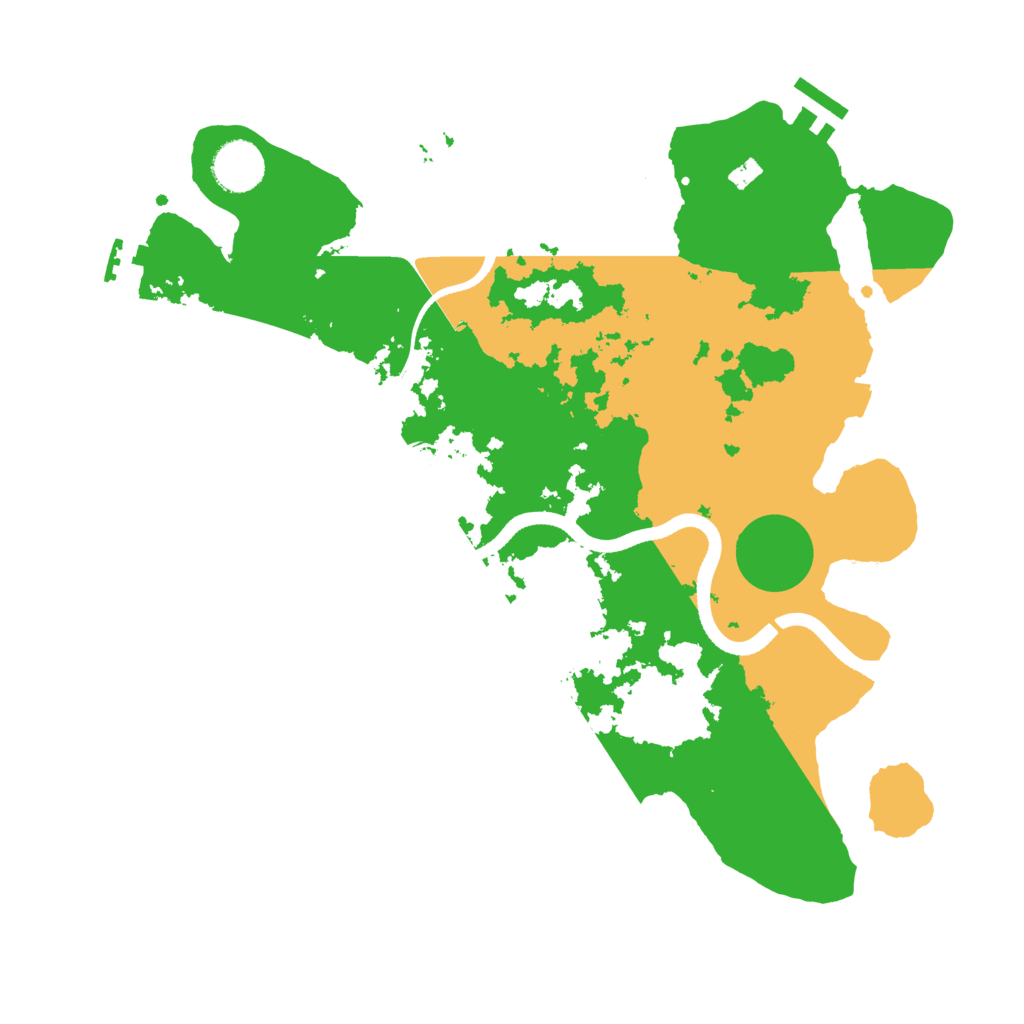 Biome Rust Map: Procedural Map, Size: 3500, Seed: 1616019305
