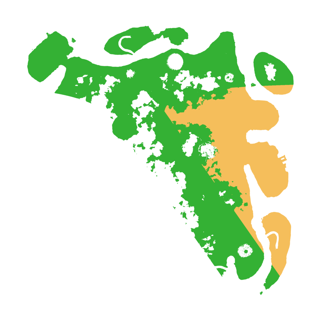 Biome Rust Map: Procedural Map, Size: 3500, Seed: 86453