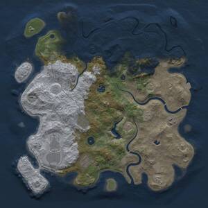 Thumbnail Rust Map: Procedural Map, Size: 4000, Seed: 675105, 12 Monuments