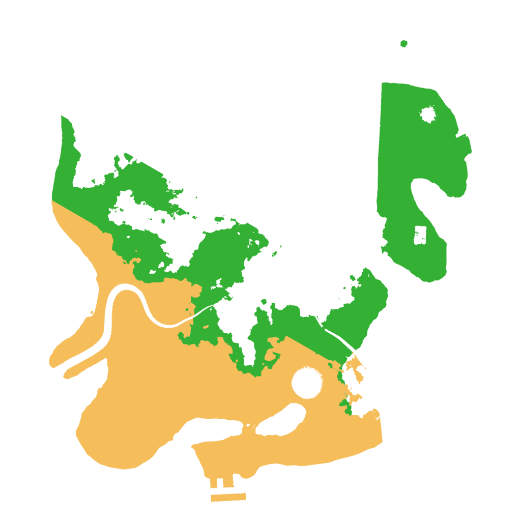Biome Rust Map: Procedural Map, Size: 3000, Seed: 36291