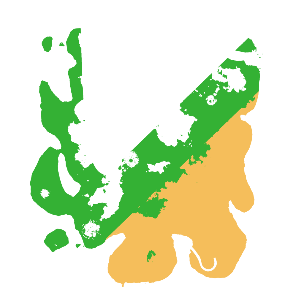 Biome Rust Map: Procedural Map, Size: 3200, Seed: 121244181