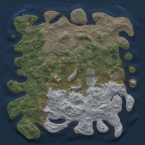 Thumbnail Rust Map: Procedural Map, Size: 4500, Seed: 15000, 20 Monuments