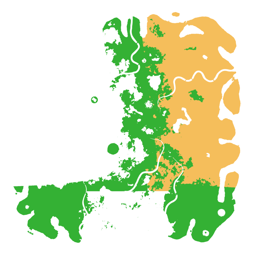 Biome Rust Map: Procedural Map, Size: 6000, Seed: 634065