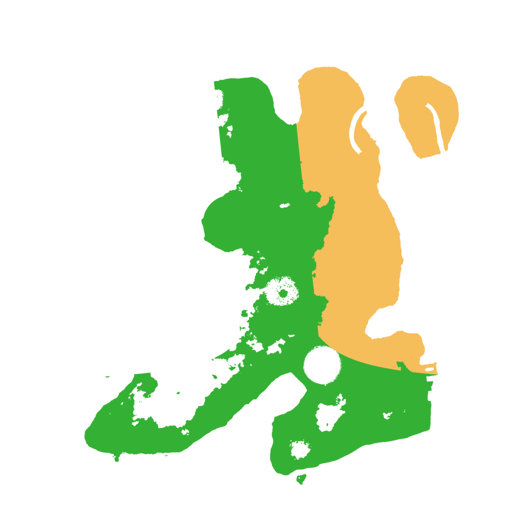 Biome Rust Map: Procedural Map, Size: 2500, Seed: 1749