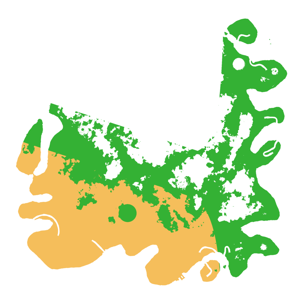 Biome Rust Map: Procedural Map, Size: 4500, Seed: 49618