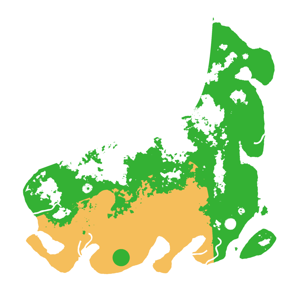 Biome Rust Map: Procedural Map, Size: 4500, Seed: 652540