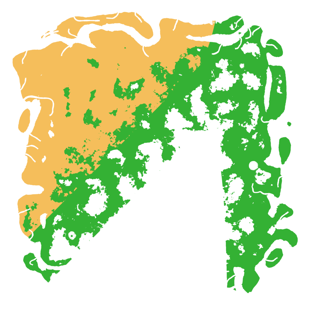 Biome Rust Map: Procedural Map, Size: 6000, Seed: 1337692179