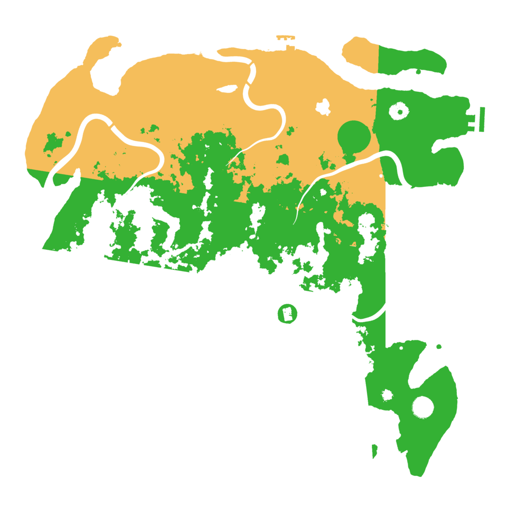 Biome Rust Map: Procedural Map, Size: 4200, Seed: 53125928