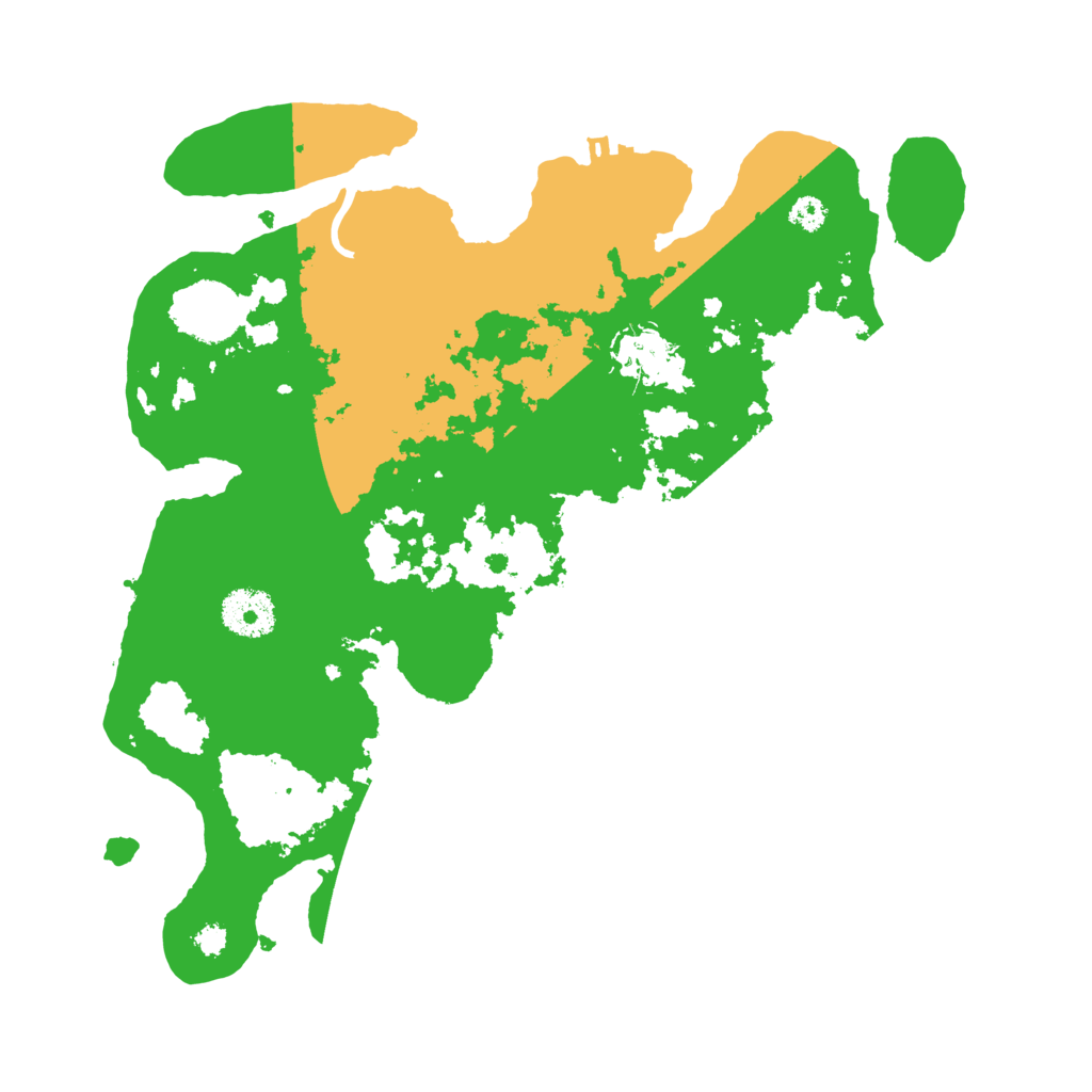 Biome Rust Map: Procedural Map, Size: 3200, Seed: 5575932