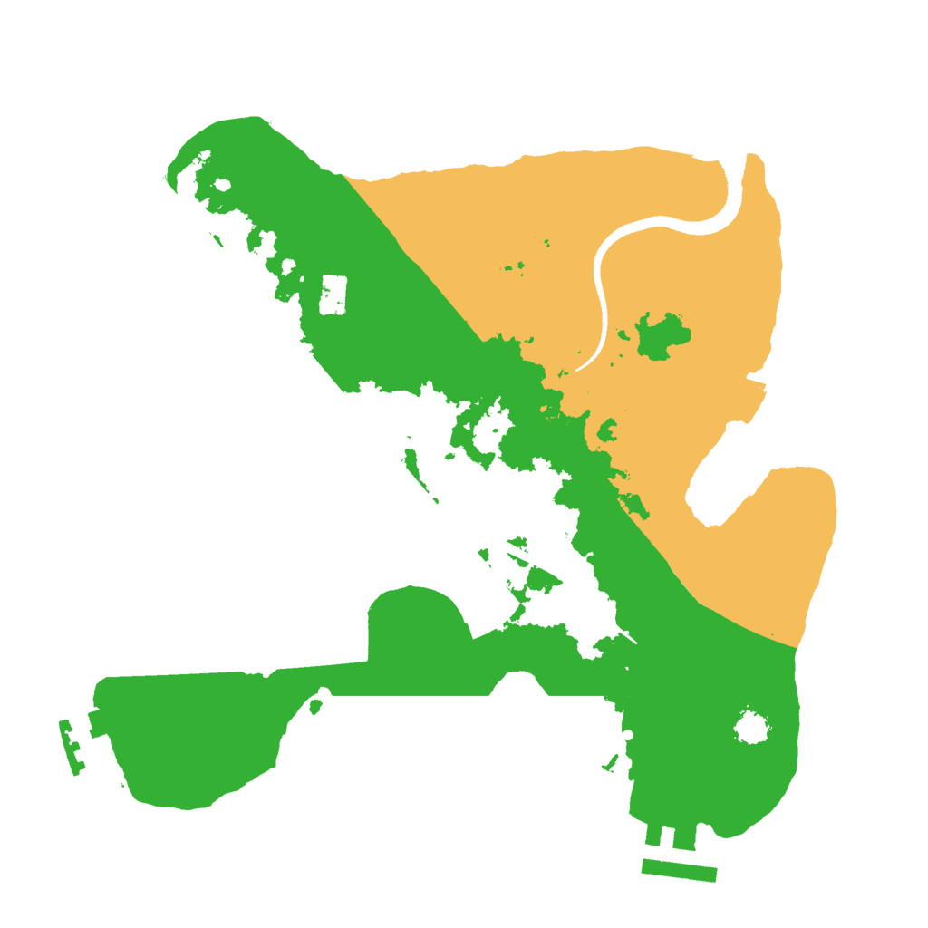 Biome Rust Map: Procedural Map, Size: 2500, Seed: 1676976552