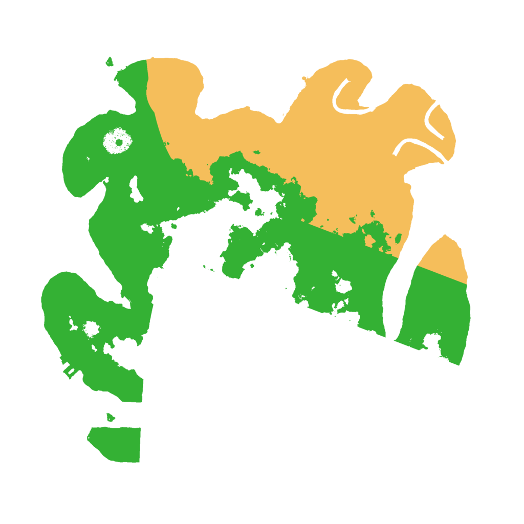 Biome Rust Map: Procedural Map, Size: 3000, Seed: 999447