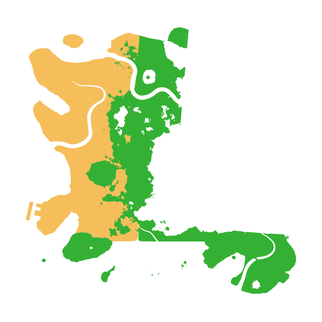 Biome Rust Map: Procedural Map, Size: 3500, Seed: 2914