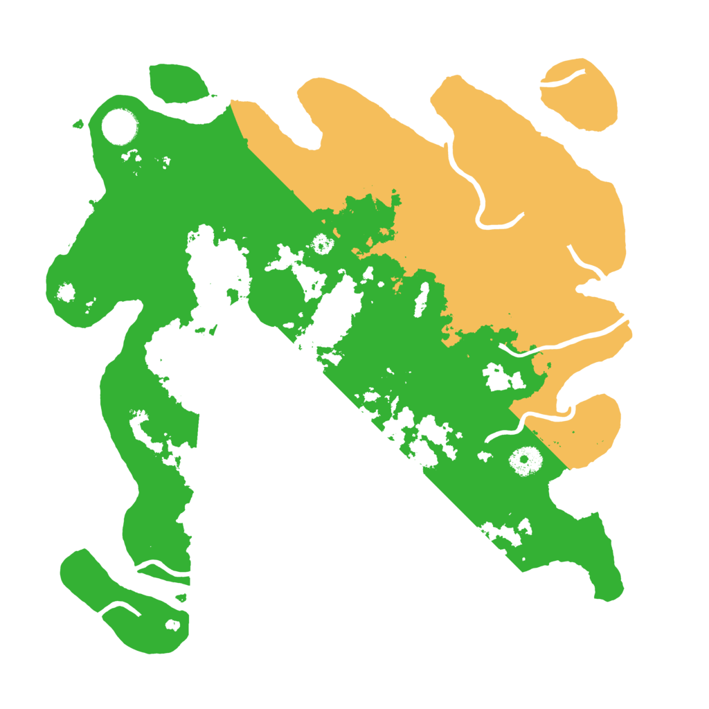 Biome Rust Map: Procedural Map, Size: 3500, Seed: 96137937