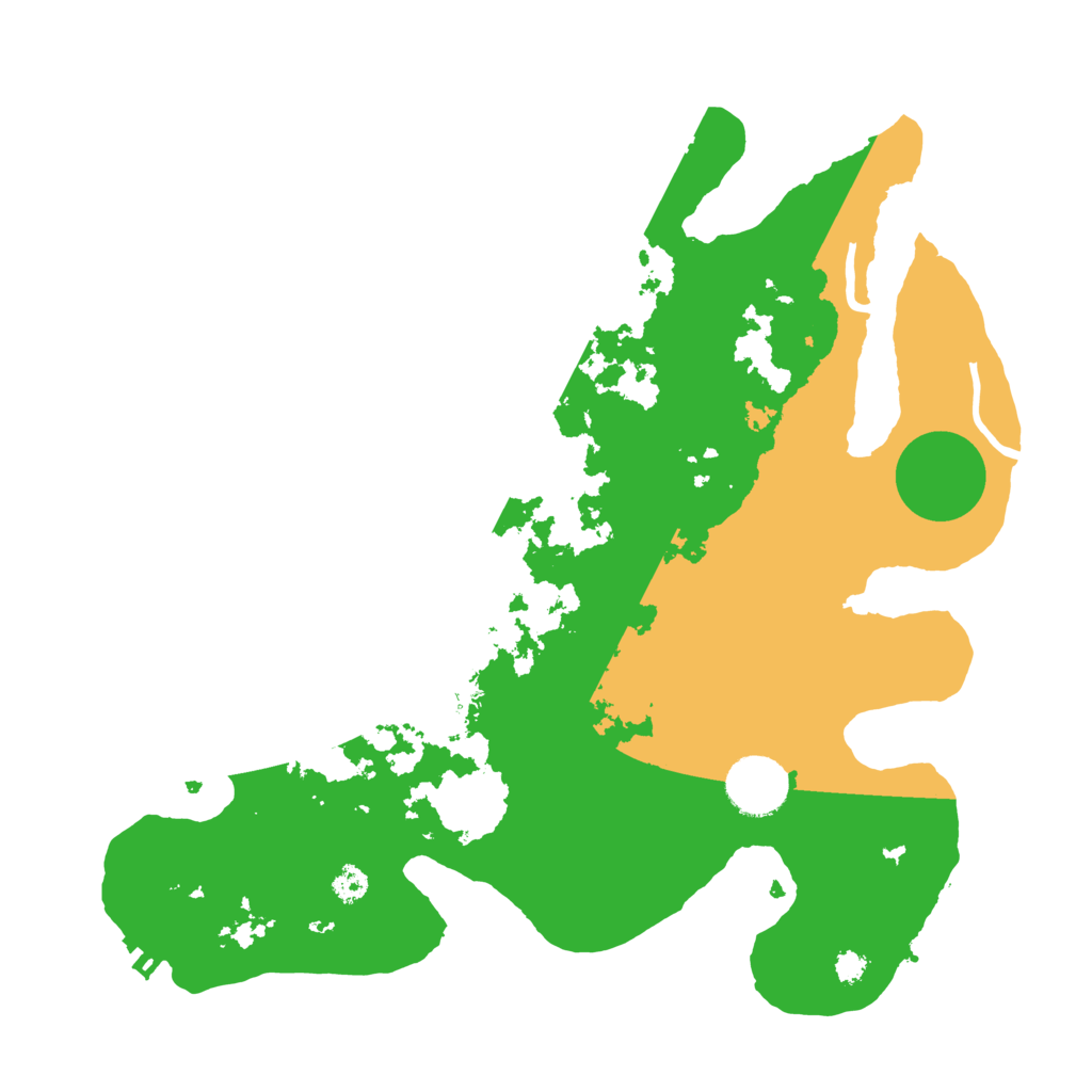 Biome Rust Map: Procedural Map, Size: 3200, Seed: 3388387