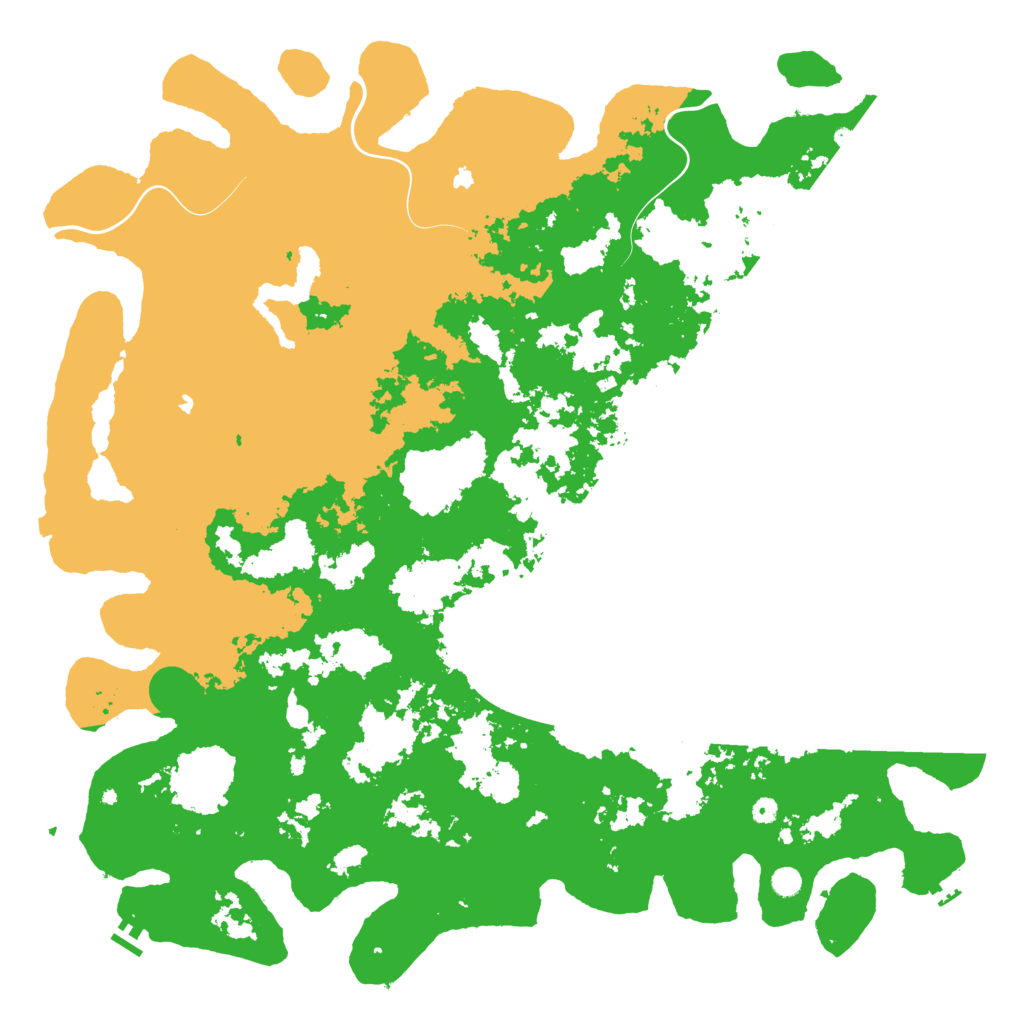 Biome Rust Map: Procedural Map, Size: 6000, Seed: 1626260257