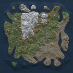 Thumbnail Rust Map: Procedural Map, Size: 3900, Seed: 2000, 19 Monuments