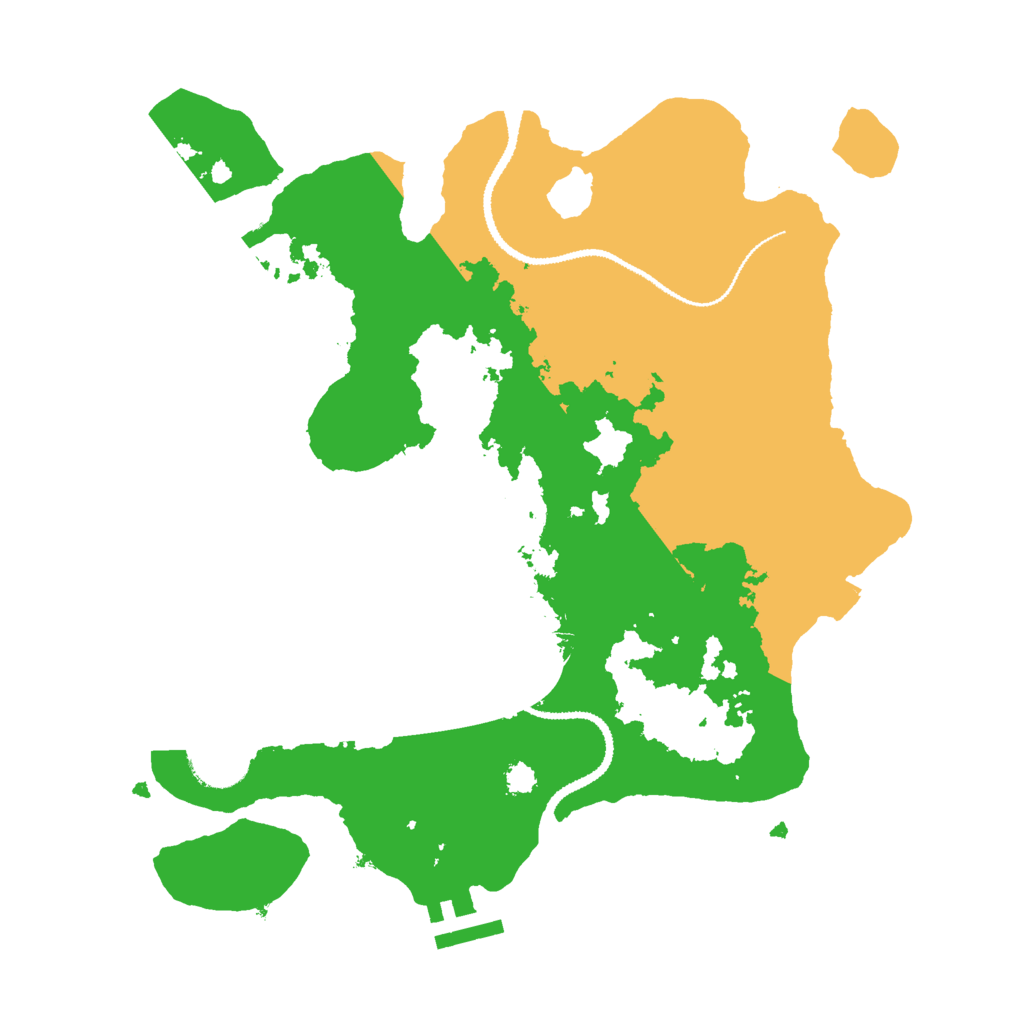 Biome Rust Map: Procedural Map, Size: 3000, Seed: 51