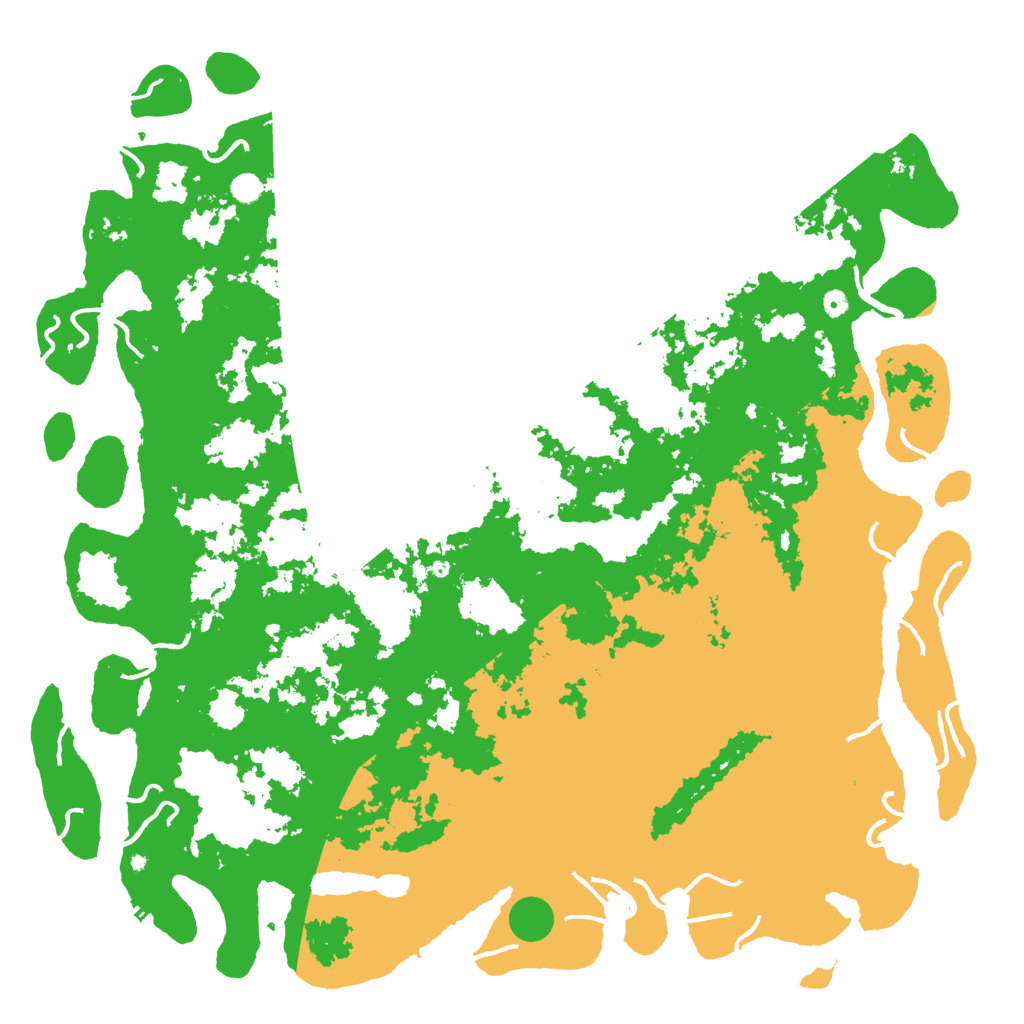 Biome Rust Map: Procedural Map, Size: 6000, Seed: 679257