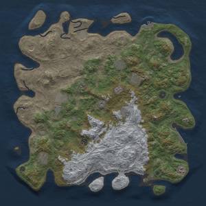 Thumbnail Rust Map: Procedural Map, Size: 4500, Seed: 71, 19 Monuments