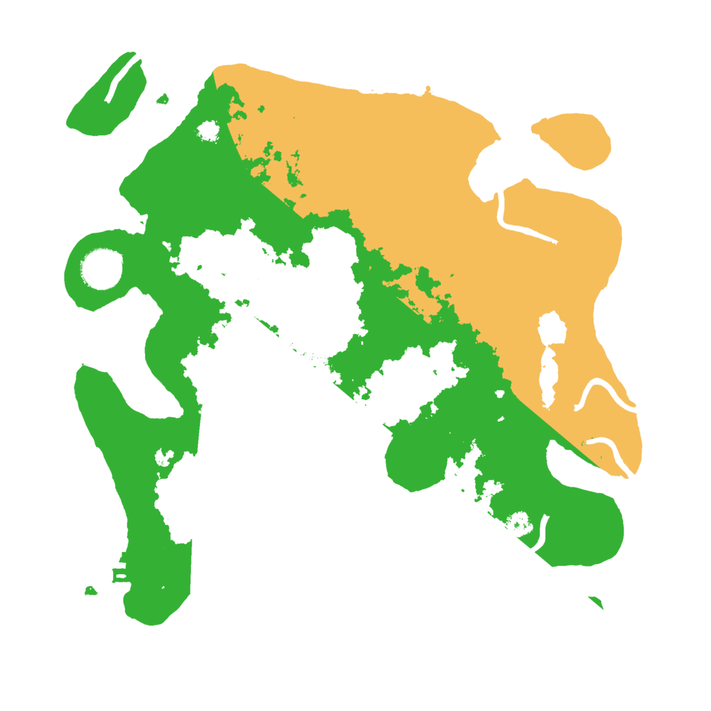 Biome Rust Map: Procedural Map, Size: 3050, Seed: 13844