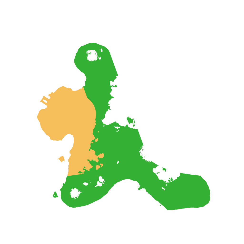 Biome Rust Map: Procedural Map, Size: 2200, Seed: 54621