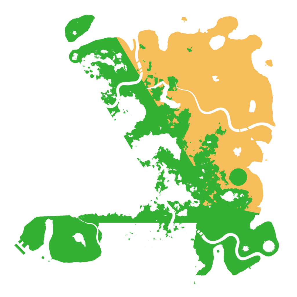 Biome Rust Map: Procedural Map, Size: 4500, Seed: 488903575