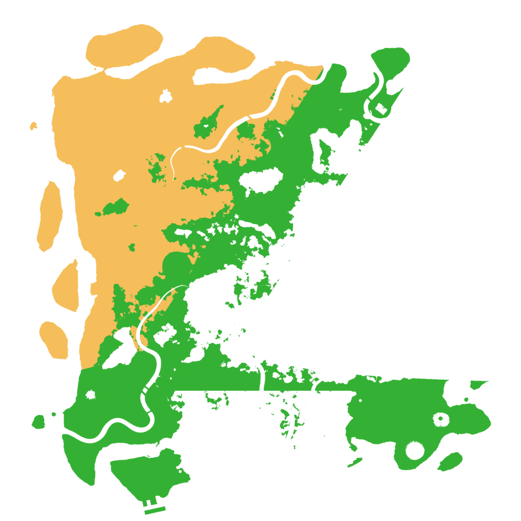 Biome Rust Map: Procedural Map, Size: 5000, Seed: 1254